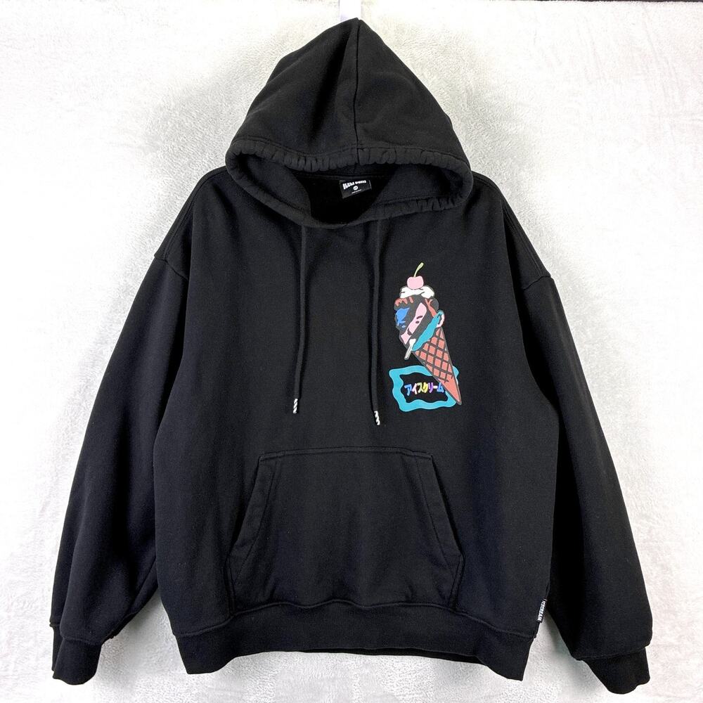 Icecream Hoodie Mens 2X Black Ice Cream Cone Billionaire Boys Club Streetwear